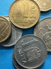 SPAIN LOT NO.8 COINS PESETAS