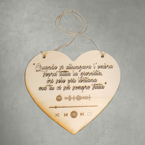 Targa spotify legno con - spotify, in