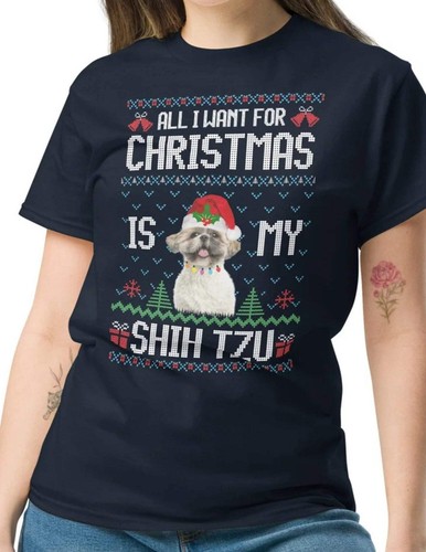 Shih tzu maglietta natalizia - shih,