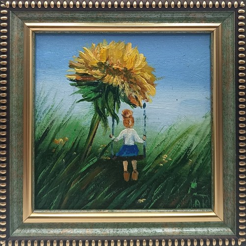 Pollicina dipinto olio