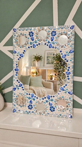 Specchio parete mosaico - da,