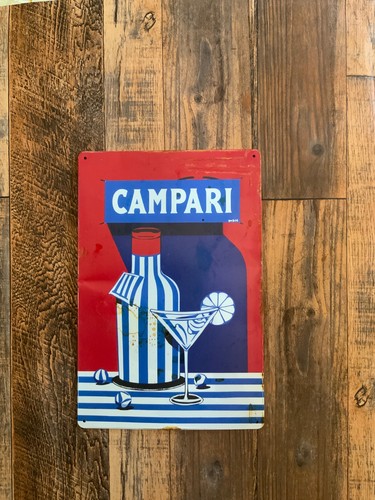 Insegna metallo campari - insegna,