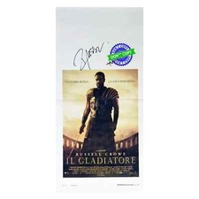 RUSSELL CROWE Signed Poster Proof Locandina Originale Gladiator Character Name