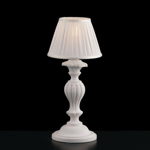 Lumetto legno bianco shabby - lumetto,