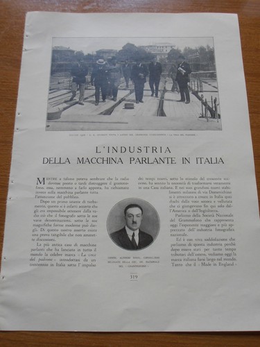 1929 industria del grammofono - industria,