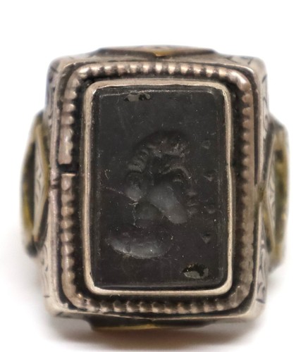 Anello antico volto romano - anello,