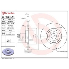 Disco Freno Brembo 09.9624.14