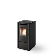 STUFA A PELLET EVA CALOR KALI NEW NERO GOFFRATO 9,5 KW