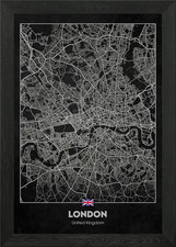 Mappa della città con cornice