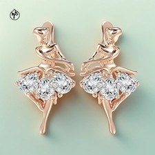 Orecchini ballerina placcato