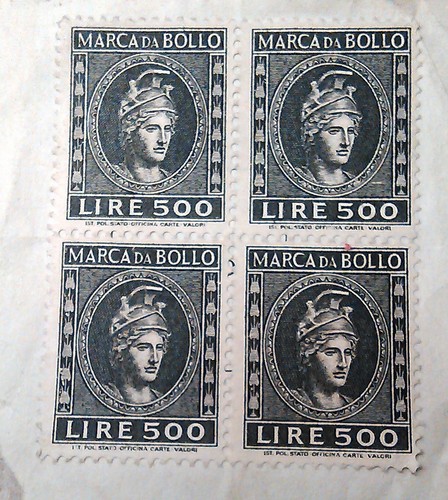 Marche bollo lire 500 - lire,
