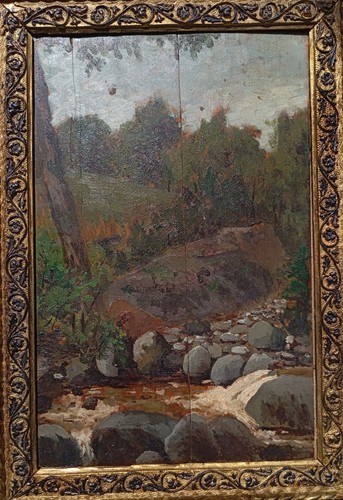 Dipinto olio tavola - dipinto, su