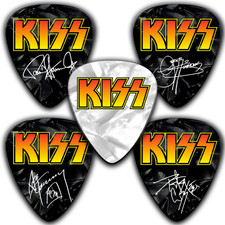 KISS 5 x Plettro Firmato Pearl