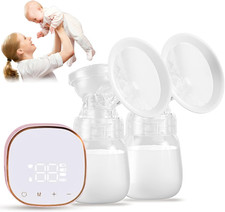 Tiralatte Elettrico, Tiralatte Portatile Doppio Ricaricabile Con 3 Modalità 9 Li