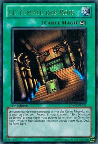 Le temple des - yu-gi-oh!, rois