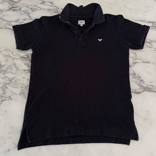 Polo armani junior nera - polo, da