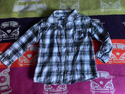 Camicia blu quadri - camicia,