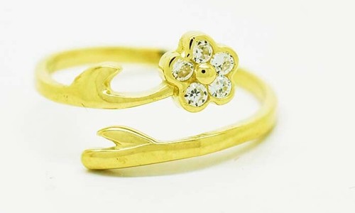 Anello punta fiore zaffiro - punta,