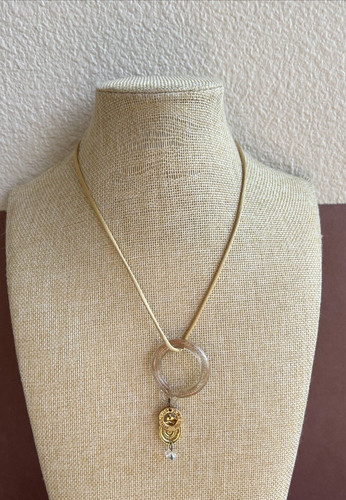 Collana corda oro - collana, in