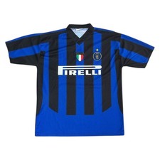 Maglia Calcio Inter Milan Non Originale Italia Pirelli Y2K Blu Uomo Large