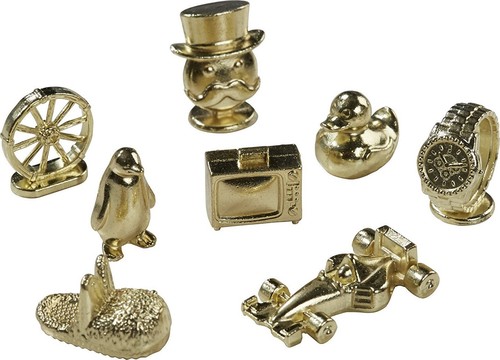 Gettoni monopoly oro - monopoly, gioco