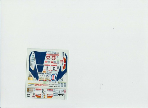Decal racing43 peugeot - 1:43,