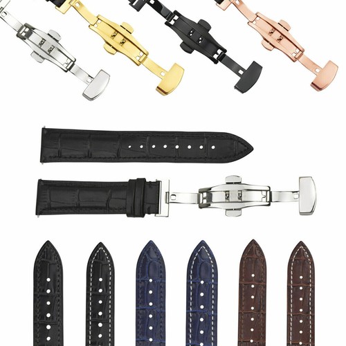 24mm genuine leather watch - 16-24mm,