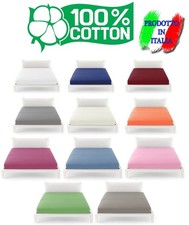 LENZUOLA SOTTO 100% COTONE CON