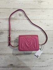BORSA DONNA LOVE MOSCHINO love Pochette con tracolla Fucsia Originale Nuova