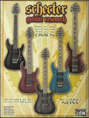 Pubblicità chitarra schecter - pubblicità,