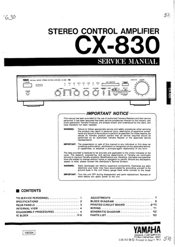 Manuale servizio per yamaha - di,