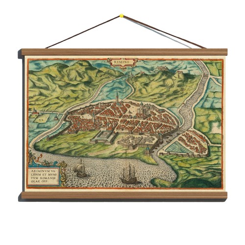 Antica mappa piano 1593 - antica, di