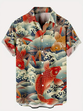 Camisa hawaiana botones