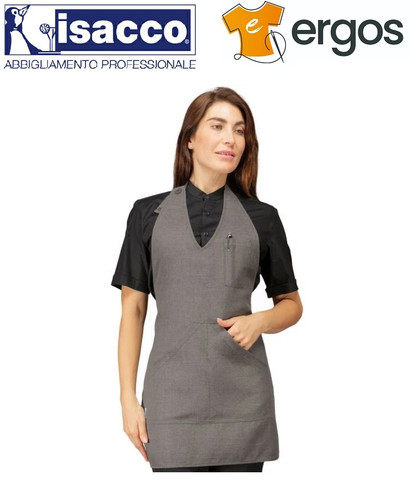 Isacco grembiule bistro grigio - isacco,
