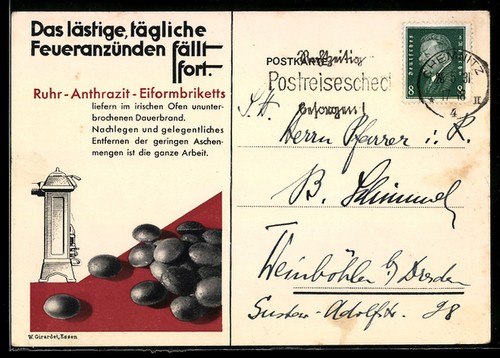 Cartolina pubblicitaria per