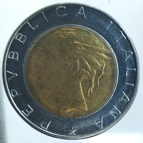 Moneta 500 lire italiane - 500,