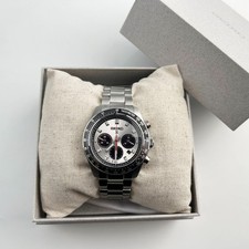 Orologio Cronografo Solare Uomo Seiko Prospex Speedtimer SSC911 Quadrante Argento Nuovo