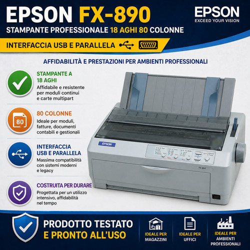 Epson 890 stampante - ✅,