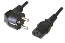 *Zs- Cavo ALIMENTAZIONE TRIPOLARE  PC COMPUTER MONITOR STAMPANTE SCHUKO  DA 1.5M