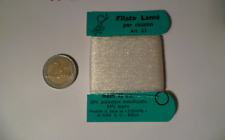 MATASSINA FILO FILATO LAME' MADREPERLATO BIANCO 45 MT X RICAMO NATALE NEVE