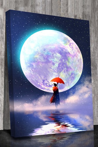 Luna piena con - , figura
