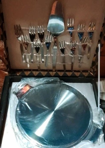 Set posate dessert acciaio - in,
