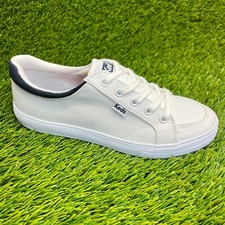 Scarpe da passeggio Keds Center ll donna taglia 5,5 bianche sportive in tela sneakers