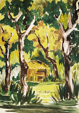 CAPANNO CACCIA HUNT - Dipinto Originale a Olio - Oil Painting - Gino da Verona