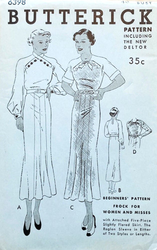 Raro abito butterick 6398 - raro,