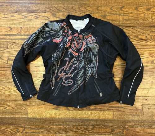 Harley davidson rose wings - davidson, &