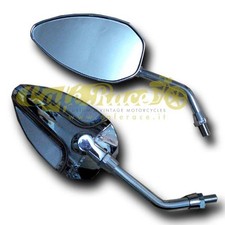 Specchi mod. Mr. T cromati omologati (2 pezzi) custom yamaha vintage