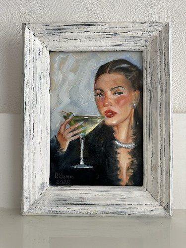 Quadro olio originale ragazza - quadro,