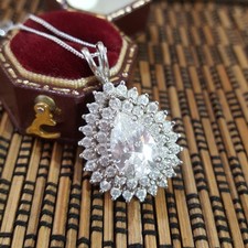 Collana Diamonique in argento