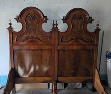 Letto antico fine 800 in noce